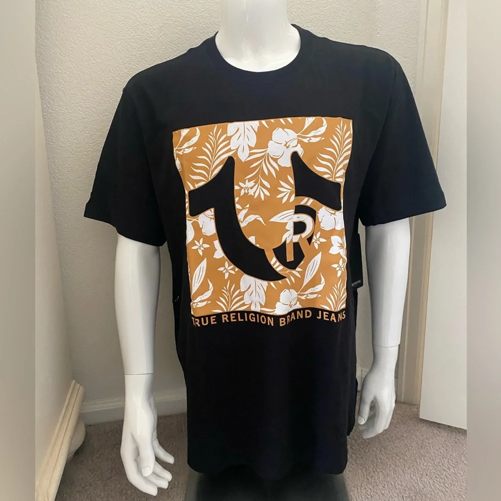 True Religion Men’s Horseshoe Logo Tee Shirt XXL